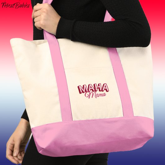 Tote Bag MAHA Mama, Rendre l'Amérique en santé rose 🇺 🇸