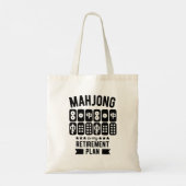 Tote Bag Mahjong est mon plan de retraite | Funny mahjong (Dos)