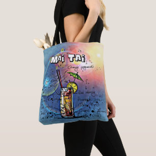 Tote Bag Mai Tai Cocktail (#4 sur 12 jeux de recettes de bo