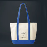 Tote Bag Maid of Honor Fourre-tout<br><div class="desc">Sac fourre-tout en bleu naturel/royal avec texte ; Maid of Honor. Customisez cet objet ou achetez tel quel.</div>