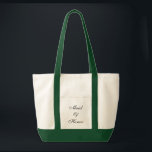 Tote Bag Maid of Honor Fourre-tout<br><div class="desc">Sac fourre-tout indiqué en vert naturel/chasseur avec texte ; Maid of Honor. Customisez cet objet ou achetez tel quel.</div>