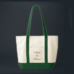 Tote Bag Maid of Honor Fourre-tout<br><div class="desc">Sac fourre-tout indiqué en vert naturel/chasseur avec texte ; Maid of Honor. Customisez cet objet ou achetez tel quel.</div>