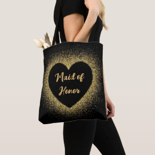Tote Bag Maid of Honor Parties scintillant or Élégant Maria