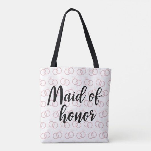 Tote Bag Maid of Honor Wedding Ring Pattern Bag (Dos)