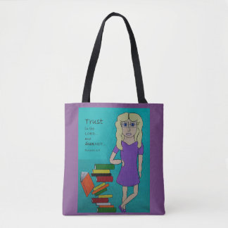 Tote Bag Maigre pas Fourre-tout de blanc