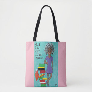 Tote Bag Maigre pas Fourre-tout de noir de conscience de