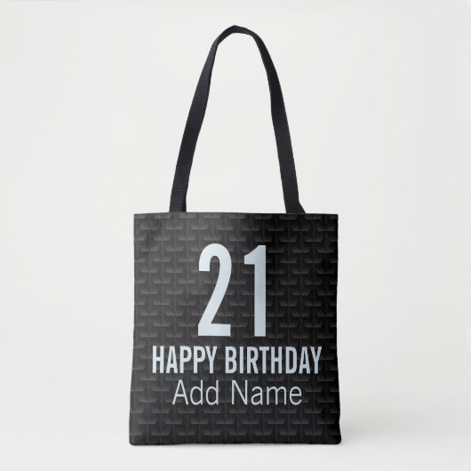 Tote Bag Maille 3D noire (Devant)