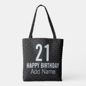 Tote Bag Maille 3D noire (Dos)