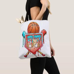 Tote Bag Maillot de baseball basketball numéro 67 Drip Spor