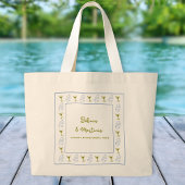 Tote Bag Maillots & Martinis Blue Olive Enterrement de Vie