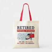 Tote Bag Mailman Retraite Travailleur Postal Retraité (Devant)