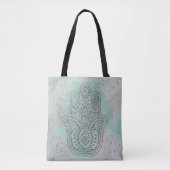 Tote Bag Main Chic Argent Des Étoiles De Glitterie Fatima (Devant)