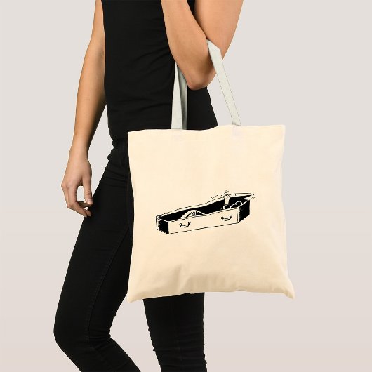 Tote Bag Main de l'horreur émergeant du cercueil