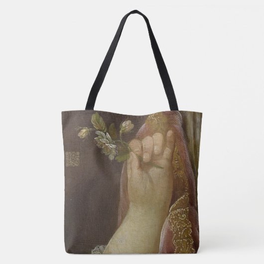 Tote Bag Main et fleurs (Dos)
