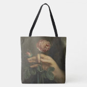 Tote Bag Main et un Rose (Devant)