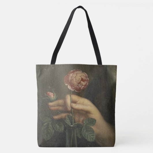 Tote Bag Main et un Rose (Devant)