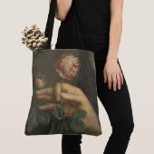 Tote Bag Main et un Rose (De près)