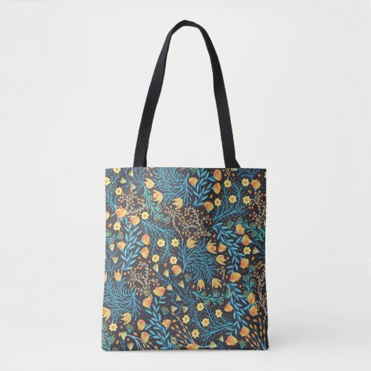 Tote Bag Main florale dessinée : Créative sans fil (Devant)