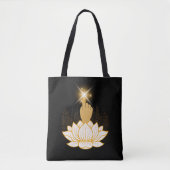 Tote Bag Main sacrée Lotus (Devant)