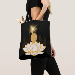 Tote Bag Main sacrée Lotus
