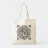 Tote Bag Main tenant caducée médecin (Dos)