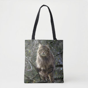 Tote Bag Maine Coon cheveux longs Tabby Cat