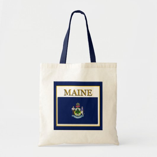 Tote Bag Maine Flag Design (Devant)