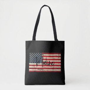Tote Bag Maine USA State America