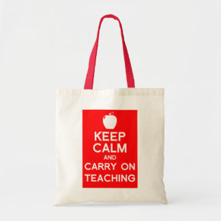 Tote Bag Maintenez calme et continuez le cartable du