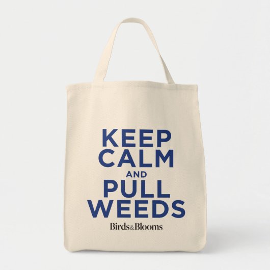 Tote Bag Maintenez calme et tirez les mauvaises herbes (Devant)