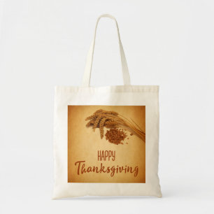 Tote Bag Maïs de blé à Bon thanksgiving vintage