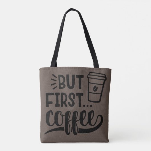 Tote Bag Mais premier café vous Customisez (Dos)