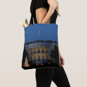 Tote Bag Maison Blanche de Noël à la nuit à Washington DC (De près)