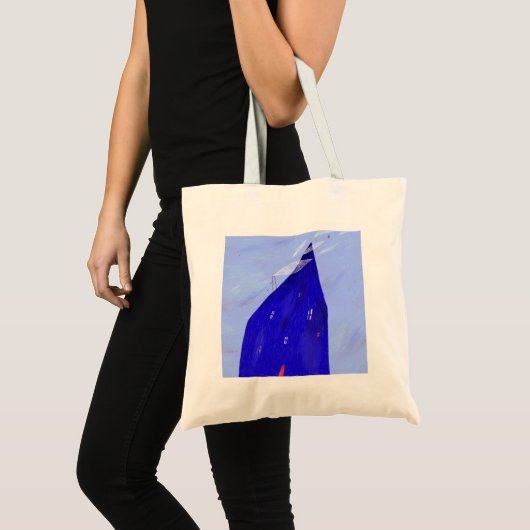 Tote Bag Maison bleue (Devant (produit))