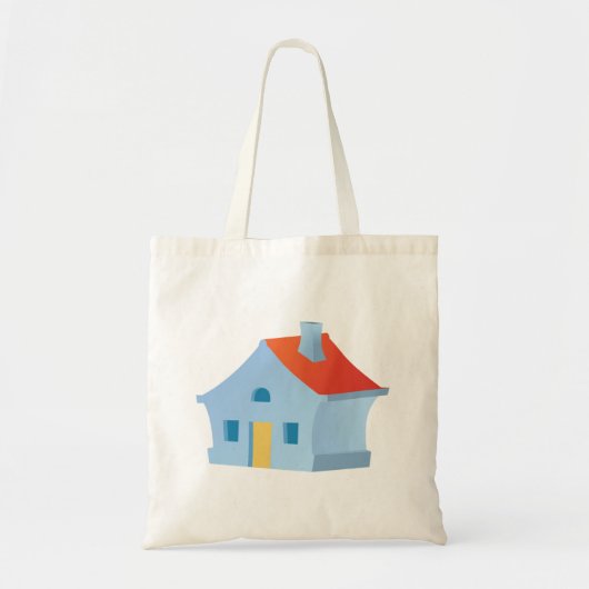 Tote Bag Maison bleue (Devant)