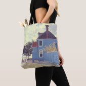 Tote Bag Maison bleue à Zaandam par Claude Monet (De près)