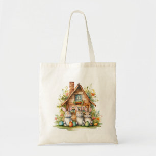 Tote Bag Maison Bunnies de Pâques