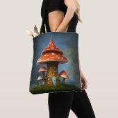 Tote Bag Maison de champignons Storybook (De près)