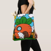 Tote Bag maison de lapin (De près)