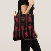 Tote Bag Maison du Motif de la crête du Dragon (De près)