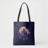 Tote Bag Maison gothique pourpre foncé (Devant)