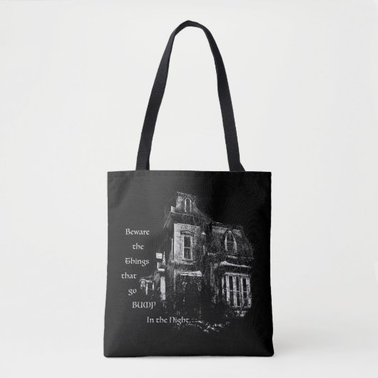 Tote Bag Maison hantée (Devant)