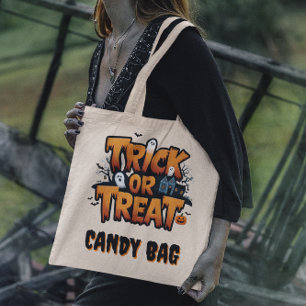 Tote Bag Maison hantée au design de fantômes éffrayants
