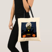 Tote Bag Maison hantée Bac ou traitement (Devant (produit))