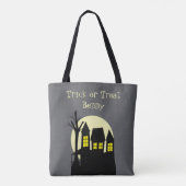 Tote Bag Maison hantée effrayante (Dos)