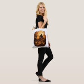 Tote Bag Maison Hantée Épouvantable Halloween (Sur le modèle)