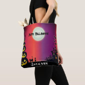 Tote Bag Maison hantée épouvantable Halloween    (De près)