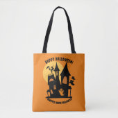 Tote Bag Maison Hantée Halloween (Devant)