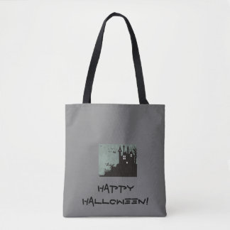 Tote Bag Maison hantée Halloween Fourre-tout
