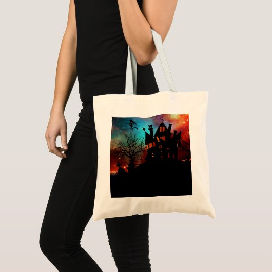 Tote Bag Maison hantée sur une colline (Devant (produit))